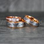 Zelda Rings, Zelda Wedding Rings, Gamer Rings, Gamer Jewelry, Zelda Wedding Bands, Gamer Wedding Rings, Rose Gold Wedding Rings