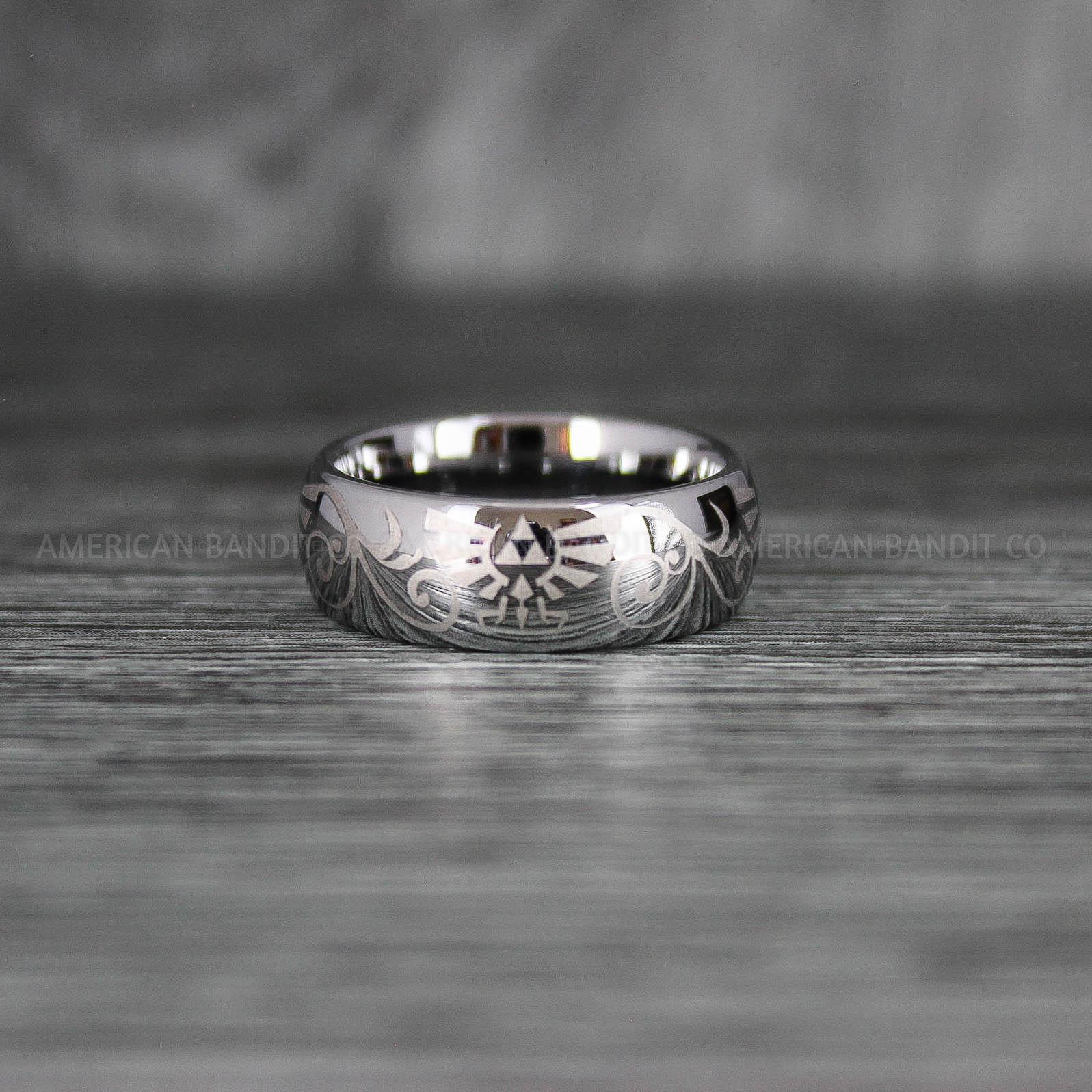 IMG_7175 Zelda Rings, Zelda Wedding Rings, Gamer Rings, Gamer Jewelry, Zelda Wedding Bands, Gamer Wedding Rings, Silver Wedding Rings - Image 1