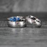 Zelda Rings, Zelda Wedding Rings, Gamer Rings, Gamer Jewelry, Zelda Wedding Bands, Gamer Wedding Rings, Silver Wedding Rings