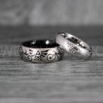 Zelda Rings, Zelda Wedding Rings, Gamer Rings, Gamer Jewelry, Zelda Wedding Bands, Gamer Wedding Rings, Silver Wedding Rings