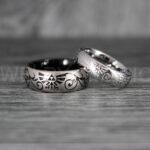 Zelda Rings, Zelda Wedding Rings, Gamer Rings, Gamer Jewelry, Zelda Wedding Bands, Gamer Wedding Rings, Silver Wedding Rings - Image 2