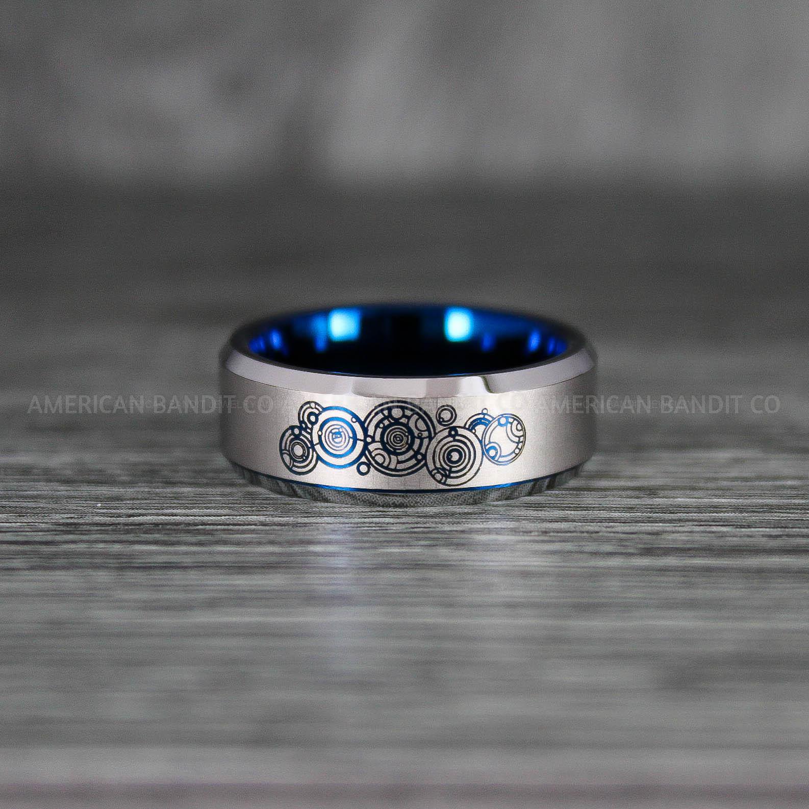 IMG_7210 Dr Who Ring, Dr Who Wedding Ring, Dr Who Jewelry, Gallifreyan Ring, Gallifreyan Wedding Ring, Gallifreyan Wedding Band, Gallifreyan Jewelry - Image 1