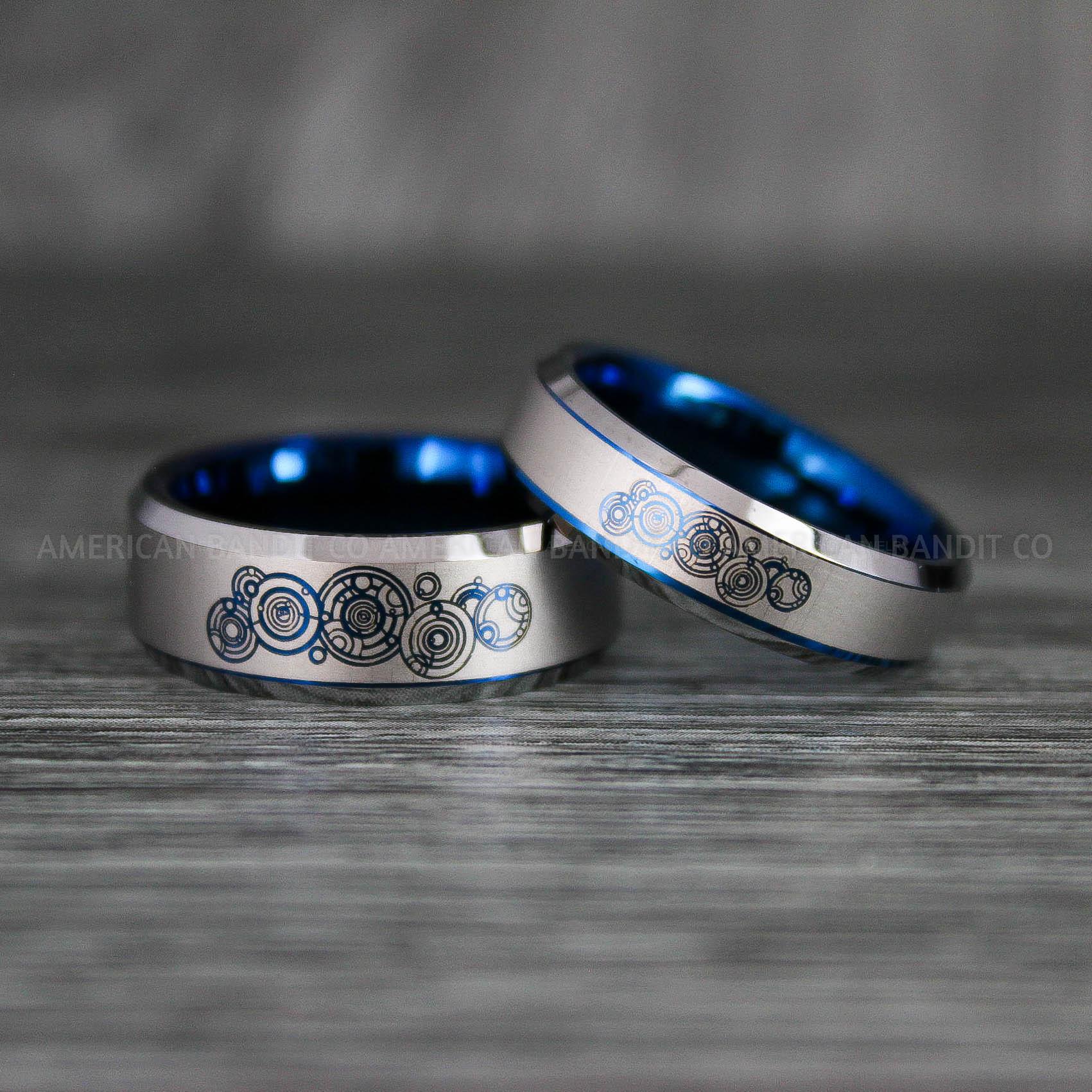IMG_7213 Dr Who Rings, Dr Who Wedding Rings, Dr Who Jewelry, Gallifreyan Rings, Gallifreyan Wedding Rings, Gallifreyan Wedding Bands, Gallifreyan Jewelry - Image 1