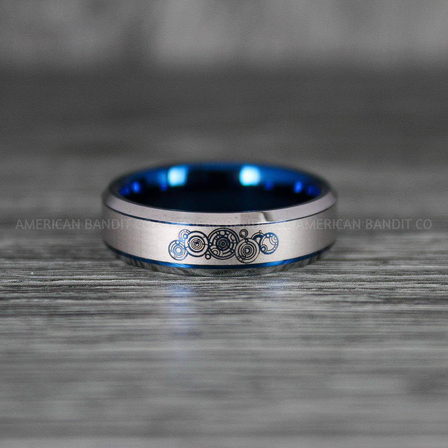 IMG_7223 Dr Who Ring, Dr Who Wedding Ring, Dr Who Jewelry, Gallifreyan Ring, Gallifreyan Wedding Ring, Gallifreyan Wedding Band, Gallifreyan Jewelry - Image 1