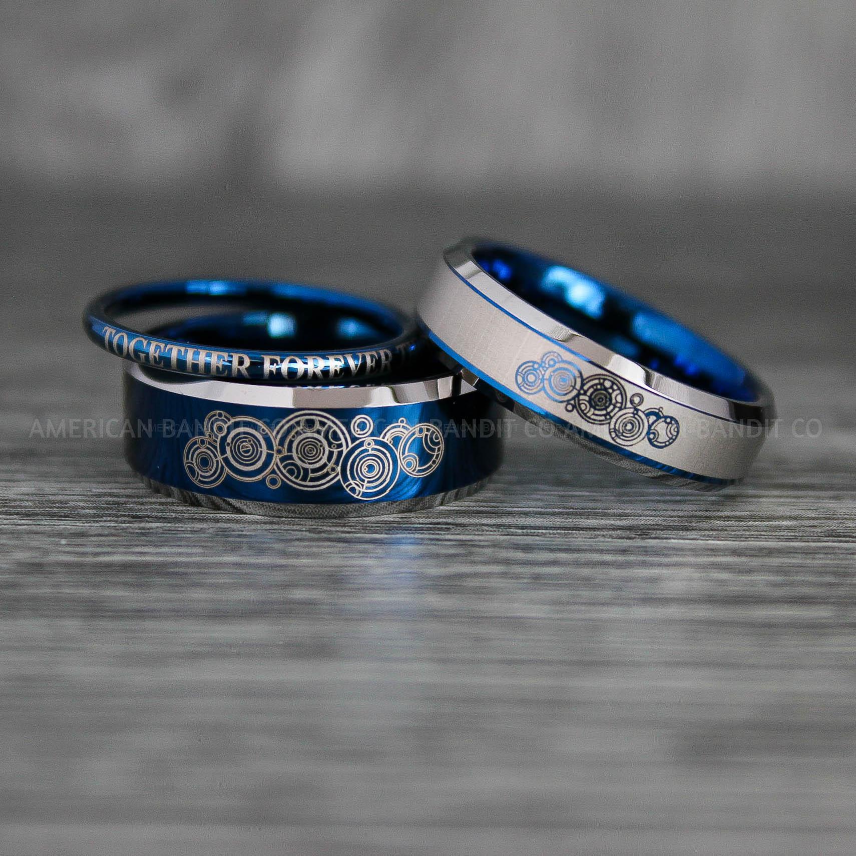 IMG_7231 Dr Who Rings, Dr Who Wedding Rings, Dr Who Jewelry, Gallifreyan Rings, Gallifreyan Wedding Rings, Gallifreyan Wedding Bands, Gallifreyan Jewelry - Image 1
