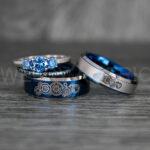 Dr Who Rings, Dr Who Wedding Rings, Dr Who Jewelry, Gallifreyan Rings, Gallifreyan Wedding Rings, Gallifreyan Wedding Bands, Gallifreyan Jewelry