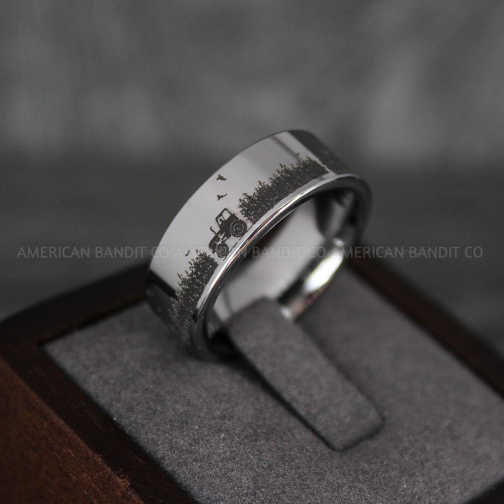 IMG_7249 Farm Ring, Tractor Ring, Rancher Ring, Cattle Rancher Ring, Cattle Ring, Cowboys Rings, Farmer Ring, Cowboys Wedding Band - Image 1