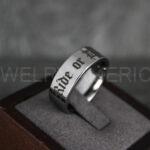Ride or Die Rings, Ride or Die, Ride or Die Wedding Rings, Ride or Die Wedding Bands, Silver Wedding Rings, Silver Wedding Bands, Biker Rings - Image 2