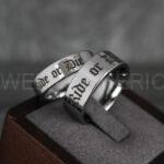 Ride or Die Rings, Ride or Die, Ride or Die Wedding Rings, Ride or Die Wedding Bands, Silver Wedding Rings, Silver Wedding Bands, Biker Rings - Image 4