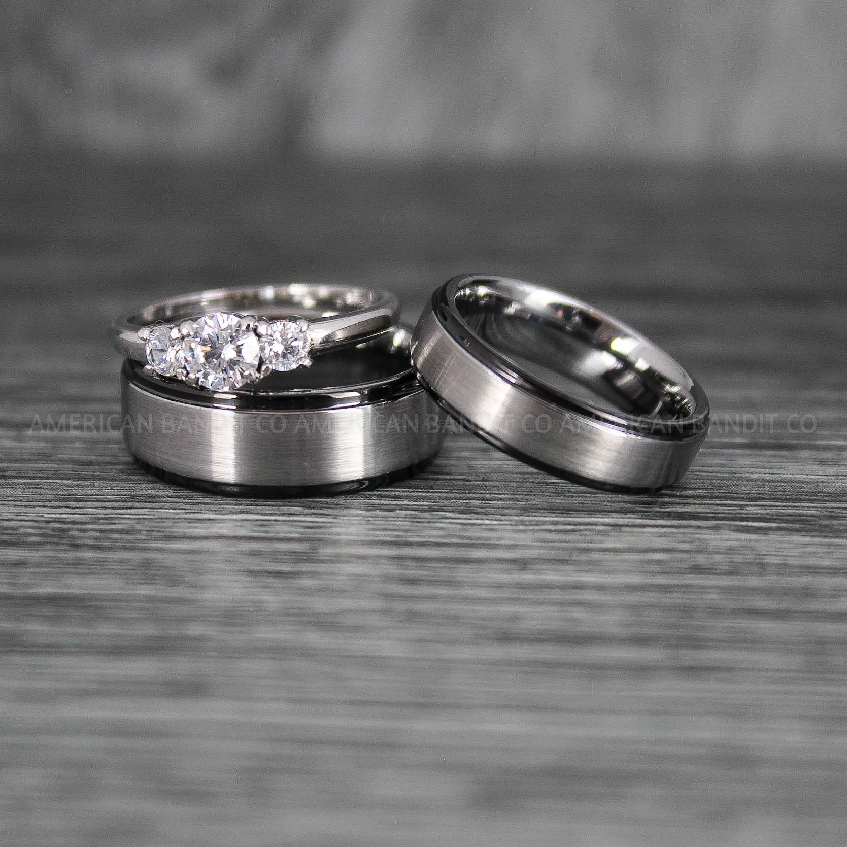 IMG_7268 Couple Rings, Couple Jewelry, Matching Wedding Rings, Matching Wedding Bands, Couple Wedding Rings, Couple Wedding Bands, Silver Wedding Ring - Image 1