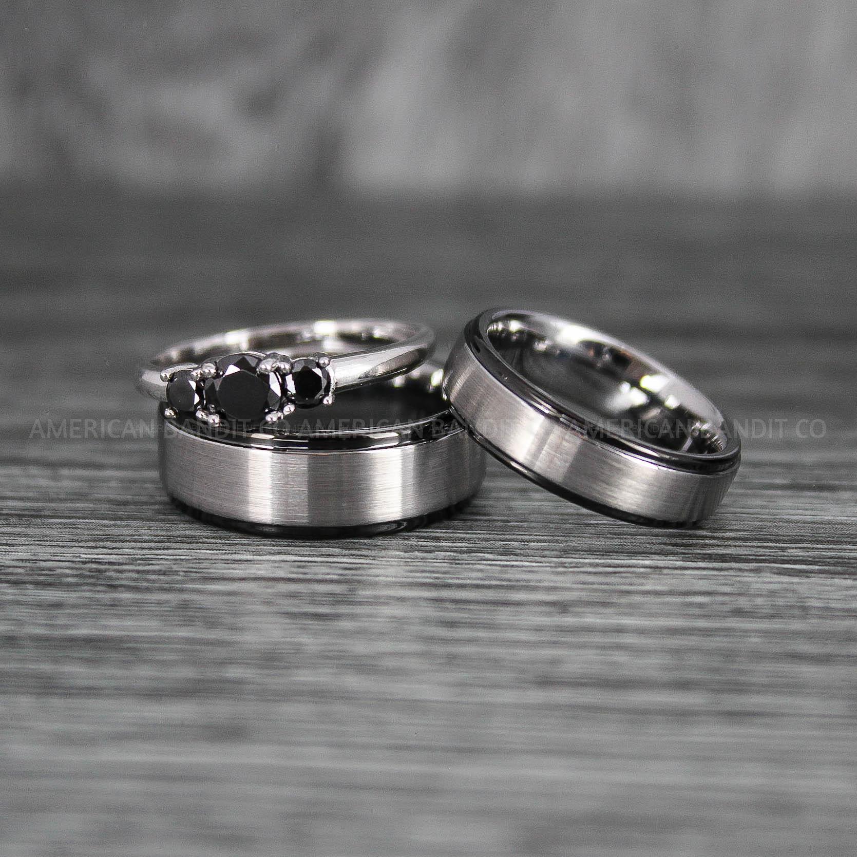 IMG_7270 Couple Rings, Couple Jewelry, Matching Wedding Rings, Matching Wedding Bands, Couple Wedding Rings, Couple Wedding Bands, Silver Wedding Ring - Image 1