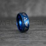 Zelda Ring, Zelda Wedding Ring, Gamer Ring, Gamer Jewelry, Zelda Wedding Band, Gamer Wedding Ring, Blue Wedding Ring