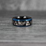 Zelda Rings, Zelda Wedding Rings, Gamer Rings, Gamer Jewelry, Zelda Wedding Bands, Gamer Wedding Rings, Black Wedding Rings - Image 2