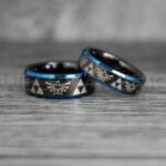 Zelda Rings, Zelda Wedding Rings, Gamer Rings, Gamer Jewelry, Zelda Wedding Bands, Gamer Wedding Rings, Black Wedding Rings - Image 3
