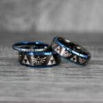 Zelda Rings, Zelda Wedding Rings, Gamer Rings, Gamer Jewelry, Zelda Wedding Bands, Gamer Wedding Rings, Black Wedding Rings - Image 6