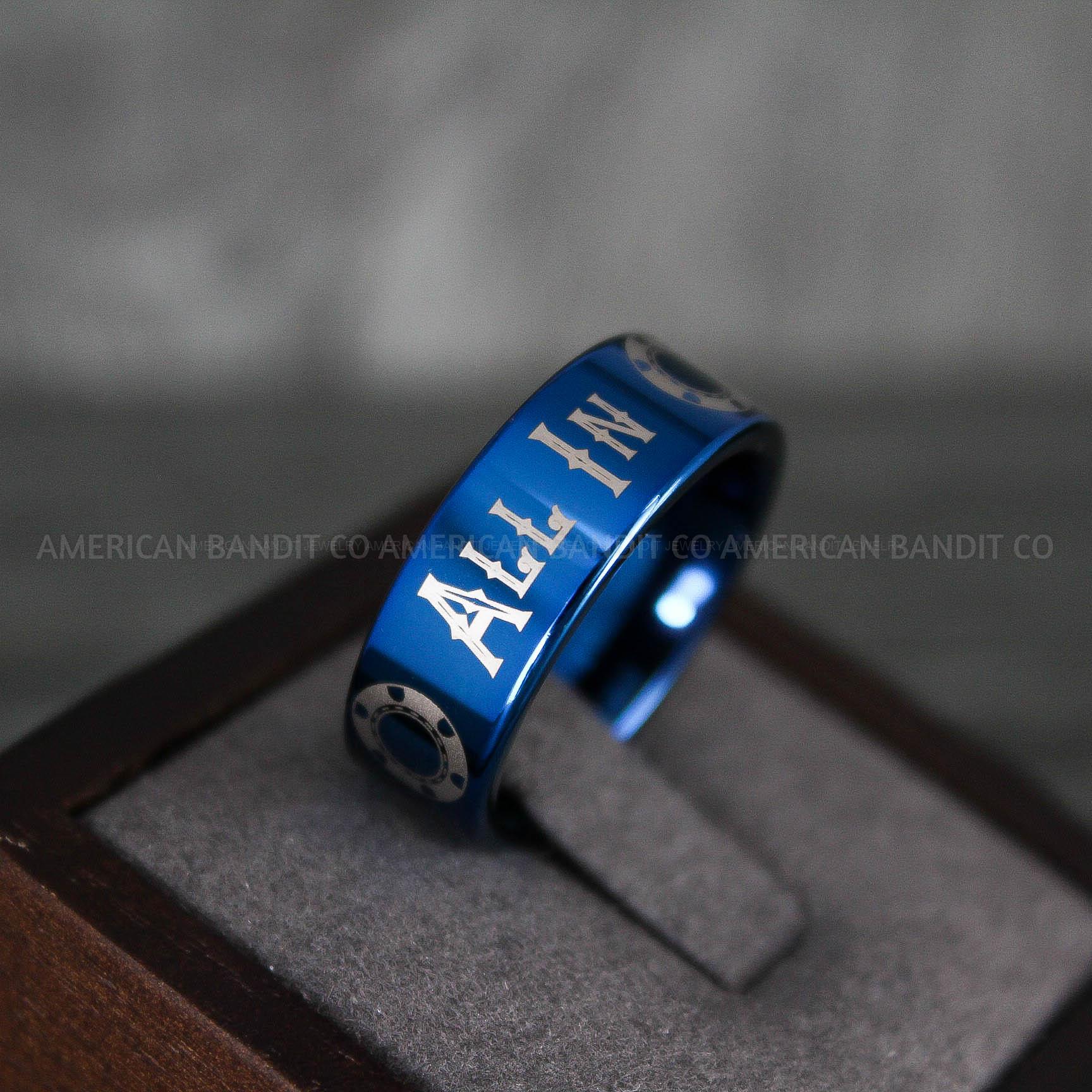 IMG_7291 All In Ring, Ace of Spades Ring, Poker Ring, Blackjack Ring, Poker Jewelry, Spade Ring, Spade Wedding Band - Image 1