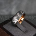 Zelda Rings, Zelda Wedding Rings, Gamer Rings, Gamer Jewelry, Zelda Wedding Bands, Gamer Wedding Rings, Gunmetal Wedding Rings