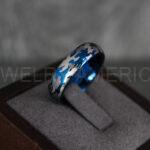 Zelda Rings, Zelda Wedding Rings, Gamer Rings, Gamer Jewelry, Zelda Wedding Bands, Gamer Wedding Rings, Blue Wedding Ring - Image 2