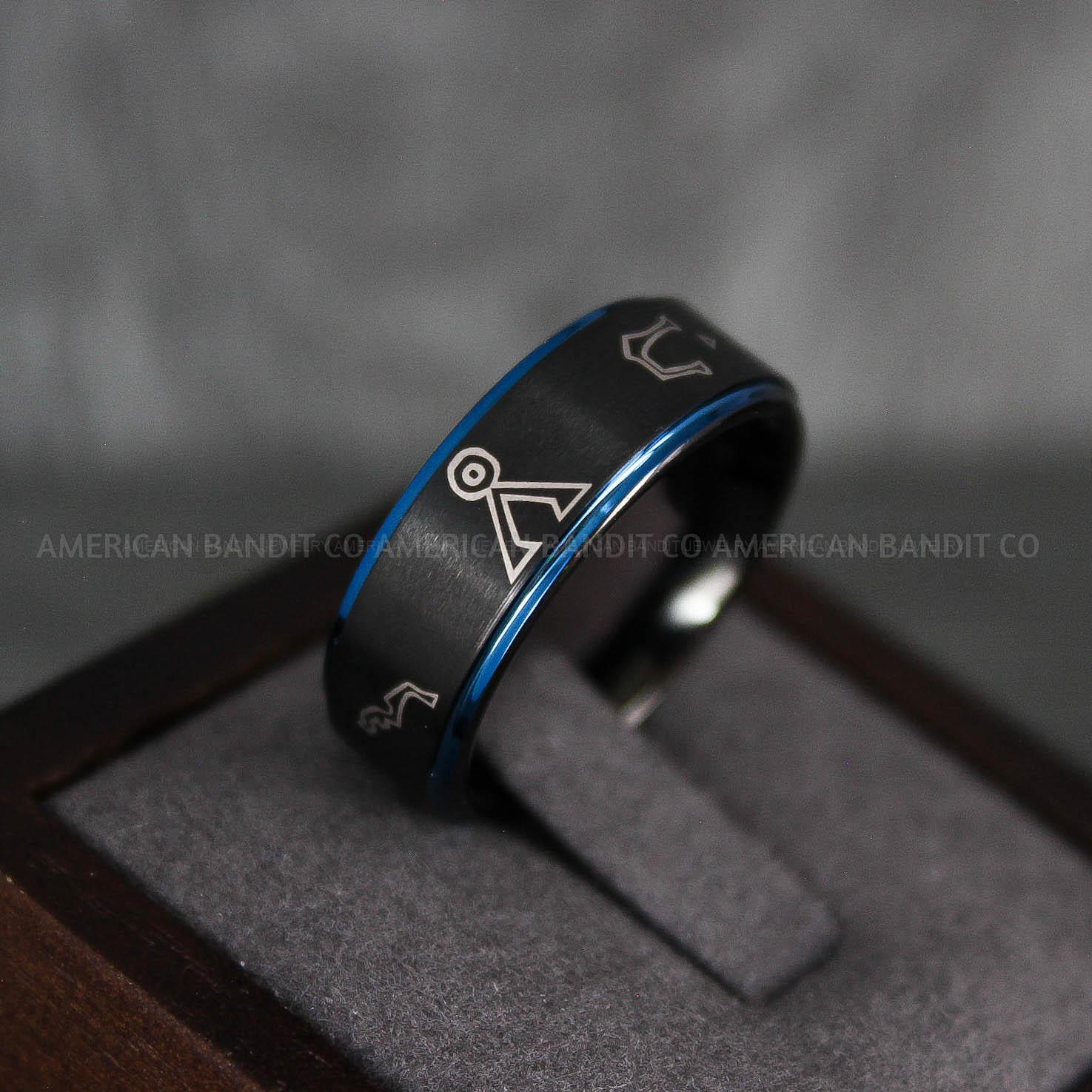 IMG_7322 Stargate Rings, Stargate Earth Rings, Stargate Jewelry, Stargate Wedding Bands, Stargate Wedding Rings - Image 1