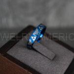 Zelda Rings, Zelda Wedding Rings, Gamer Rings, Gamer Jewelry, Zelda Wedding Bands, Gamer Wedding Rings, Blue Wedding Ring