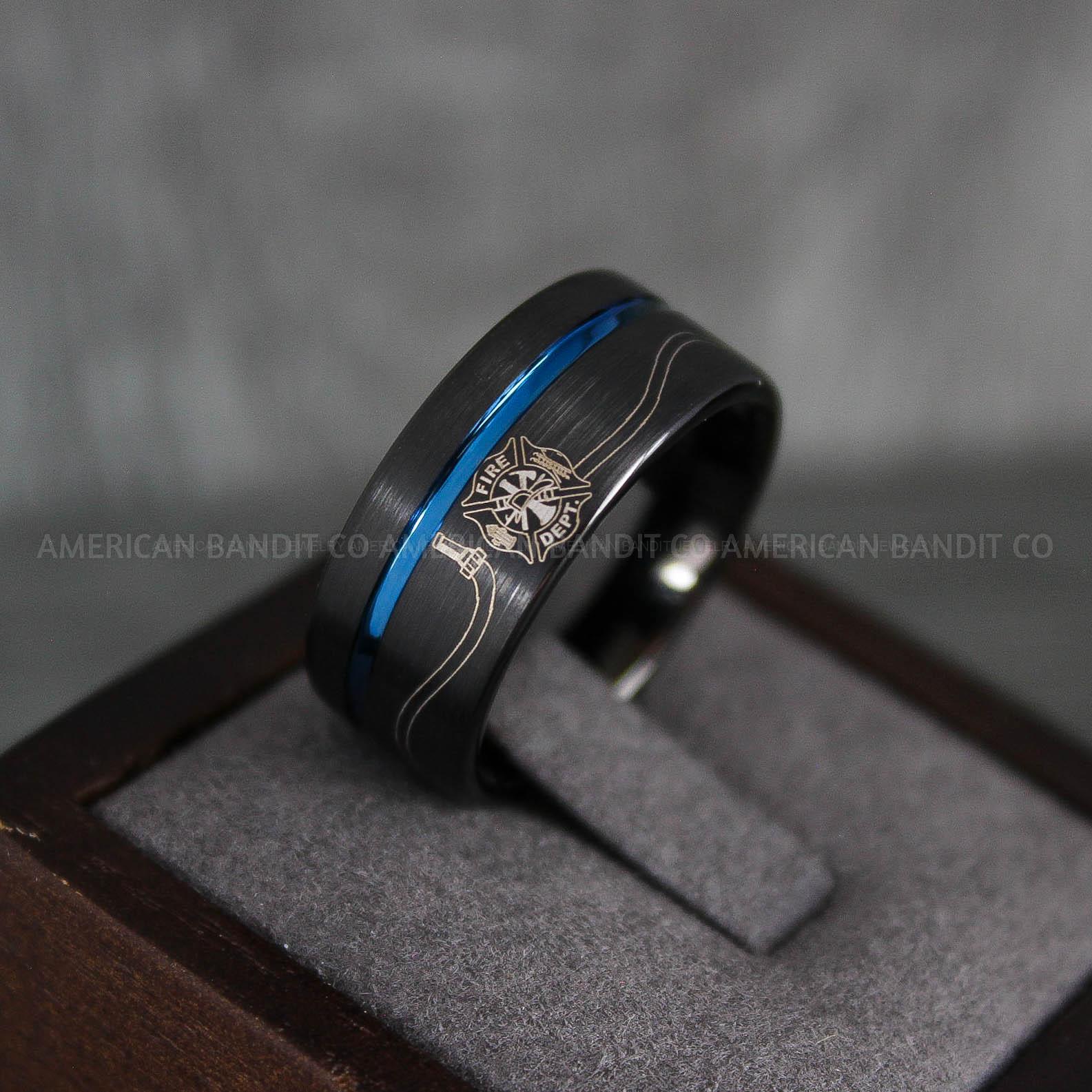 IMG_7344 Fire Department Ring, Fireman Wedding Band, Firefighter Ring, Firefighter Jewelry, Fireman Jewelry - Image 1