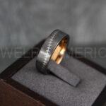 Baseball Ring, Baseball Wedding Ring, Baseball Wedding Band, Gunmetal Baseball Ring, Gunmetal Wedding Band, Gunmetal Baseball Wedding Band, Baseball Jewelry