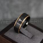 Nurse Ring, Licensed Practical Nurses Ring, LPN Nurse Wedding Band, LPN Nurse Jewelry, Nurse Jewelry, Black Wedding Band