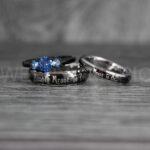 Simply Meant To Be Rings, Black Wedding Bands, Black Wedding Rings, Couple Rings, Couple Jewelry, His and Her Rings, Matching Rings, Couple Wedding Rings, Couple Jewelry