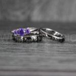 Simply Meant To Be Rings, Black Wedding Bands, Black Wedding Rings, Couple Rings, Couple Jewelry, His and Her Rings, Matching Rings, Couple Wedding Rings, Couple Jewelry