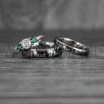 Simply Meant To Be Rings, Black Wedding Bands, Black Wedding Rings, Couple Rings, Couple Jewelry, His and Her Rings, Matching Rings, Couple Wedding Rings, Couple Jewelry