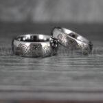 Dr Who Rings, Dr Who Wedding Rings, Dr Who Jewelry, Gallifreyan Rings, Gallifreyan Wedding Rings, Gallifreyan Wedding Bands, Gallifreyan Jewelry - Image 2