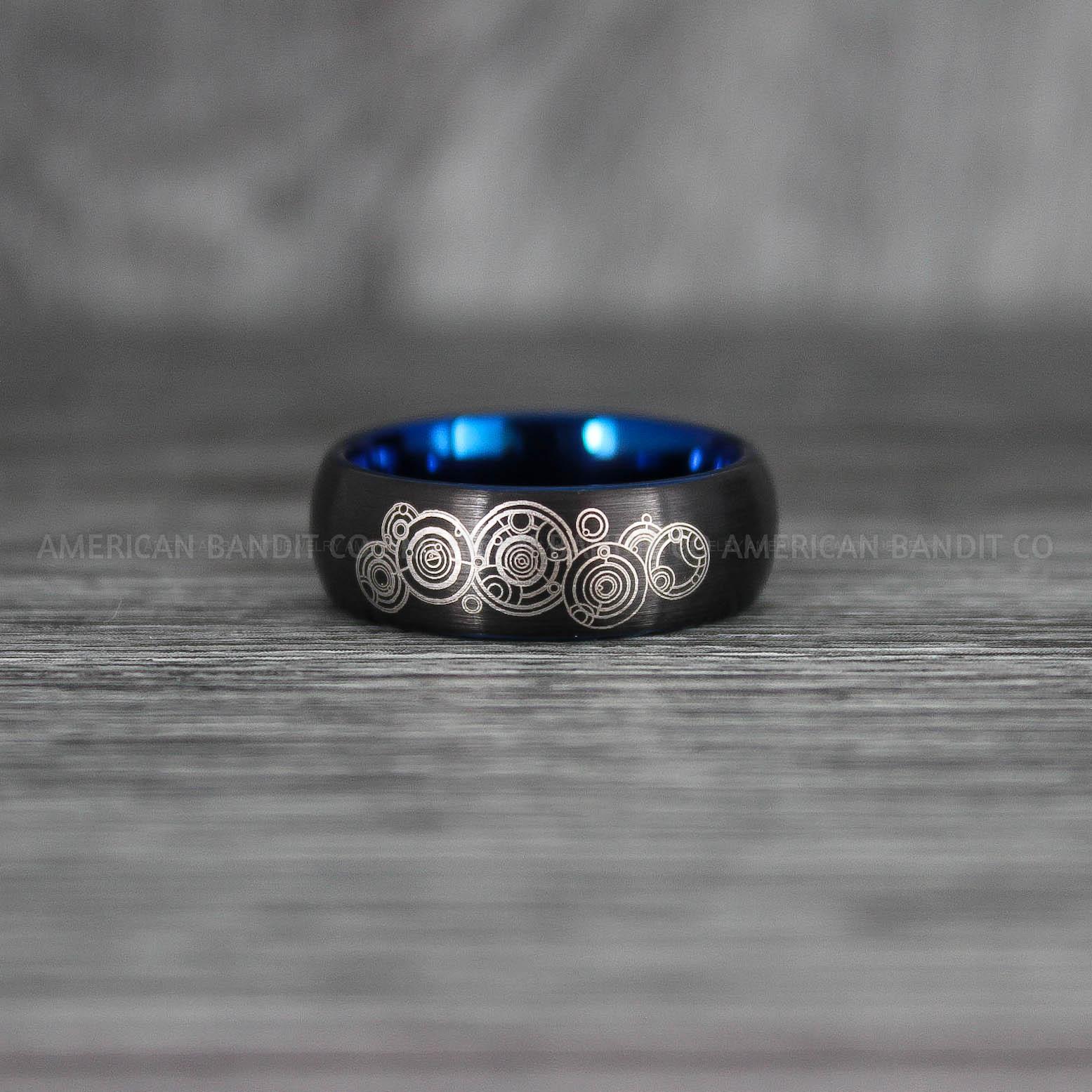 IMG_7408 Dr Who Rings, Dr Who Wedding Rings, Dr Who Jewelry, Gallifreyan Rings, Gallifreyan Wedding Rings, Gallifreyan Wedding Bands, Gallifreyan Jewelry - Image 1
