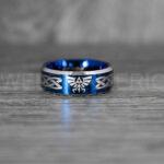 Zelda Rings, Zelda Wedding Rings, Gamer Rings, Gamer Jewelry, Zelda Wedding Bands, Gamer Wedding Rings, Blue Wedding Ring