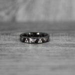 Zelda Rings, Zelda Wedding Rings, Gamer Rings, Gamer Jewelry, Zelda Wedding Bands, Gamer Wedding Rings, Black Wedding Rings - Image 2