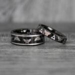 Zelda Rings, Zelda Wedding Rings, Gamer Rings, Gamer Jewelry, Zelda Wedding Bands, Gamer Wedding Rings, Black Wedding Rings - Image 4