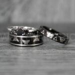 Zelda Rings, Zelda Wedding Rings, Gamer Rings, Gamer Jewelry, Zelda Wedding Bands, Gamer Wedding Rings, Black Wedding Rings