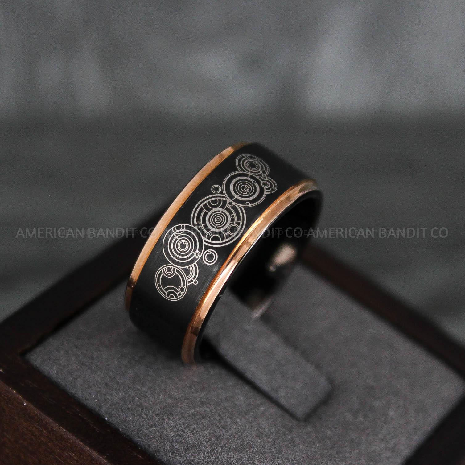 IMG_7512 Dr Who Rings, Dr Who Wedding Rings, Dr Who Jewelry, Gallifreyan Rings, Gallifreyan Wedding Rings, Gallifreyan Wedding Bands, Gallifreyan Jewelry - Image 1