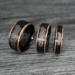 Dr Who Rings, Dr Who Wedding Rings, Dr Who Jewelry, Gallifreyan Rings, Gallifreyan Wedding Rings, Gallifreyan Wedding Bands, Gallifreyan Jewelry - Image 3