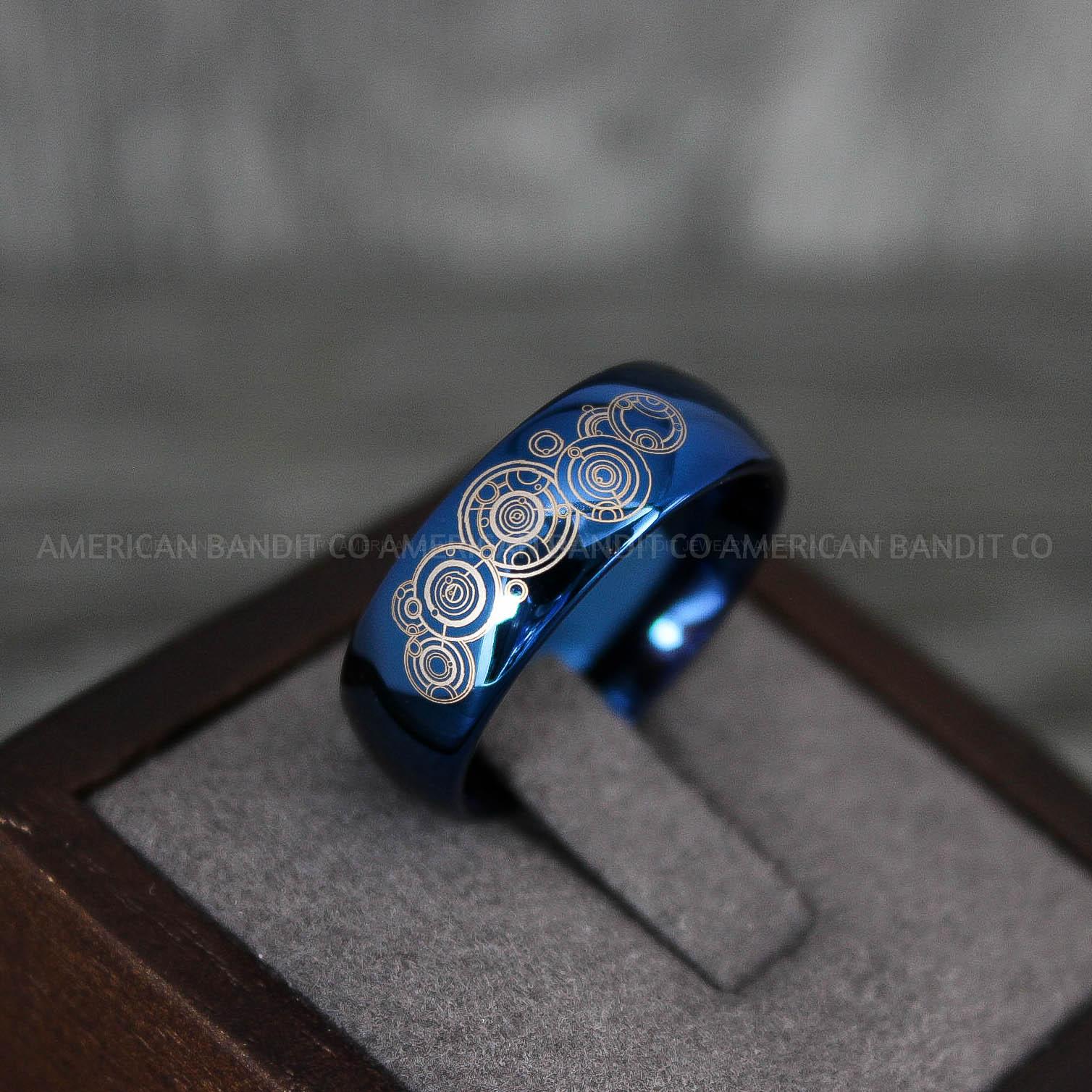 IMG_7521 Dr Who Rings, Dr Who Wedding Rings, Dr Who Jewelry, Gallifreyan Rings, Gallifreyan Wedding Rings, Gallifreyan Wedding Bands, Gallifreyan Jewelry - Image 1