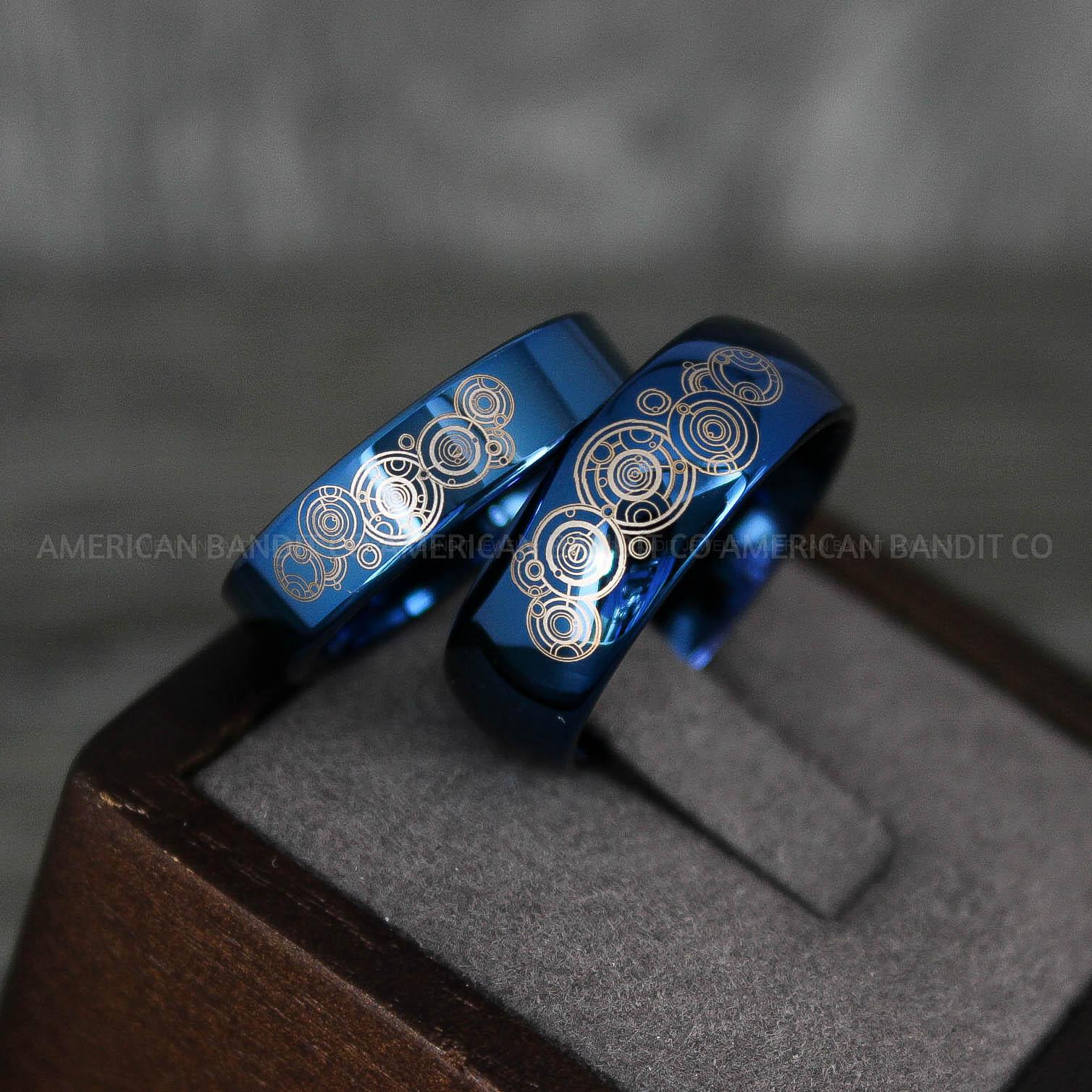 IMG_7522 Dr Who Rings, Dr Who Wedding Rings, Dr Who Jewelry, Gallifreyan Rings, Gallifreyan Wedding Rings, Gallifreyan Wedding Bands, Gallifreyan Jewelry - Image 1