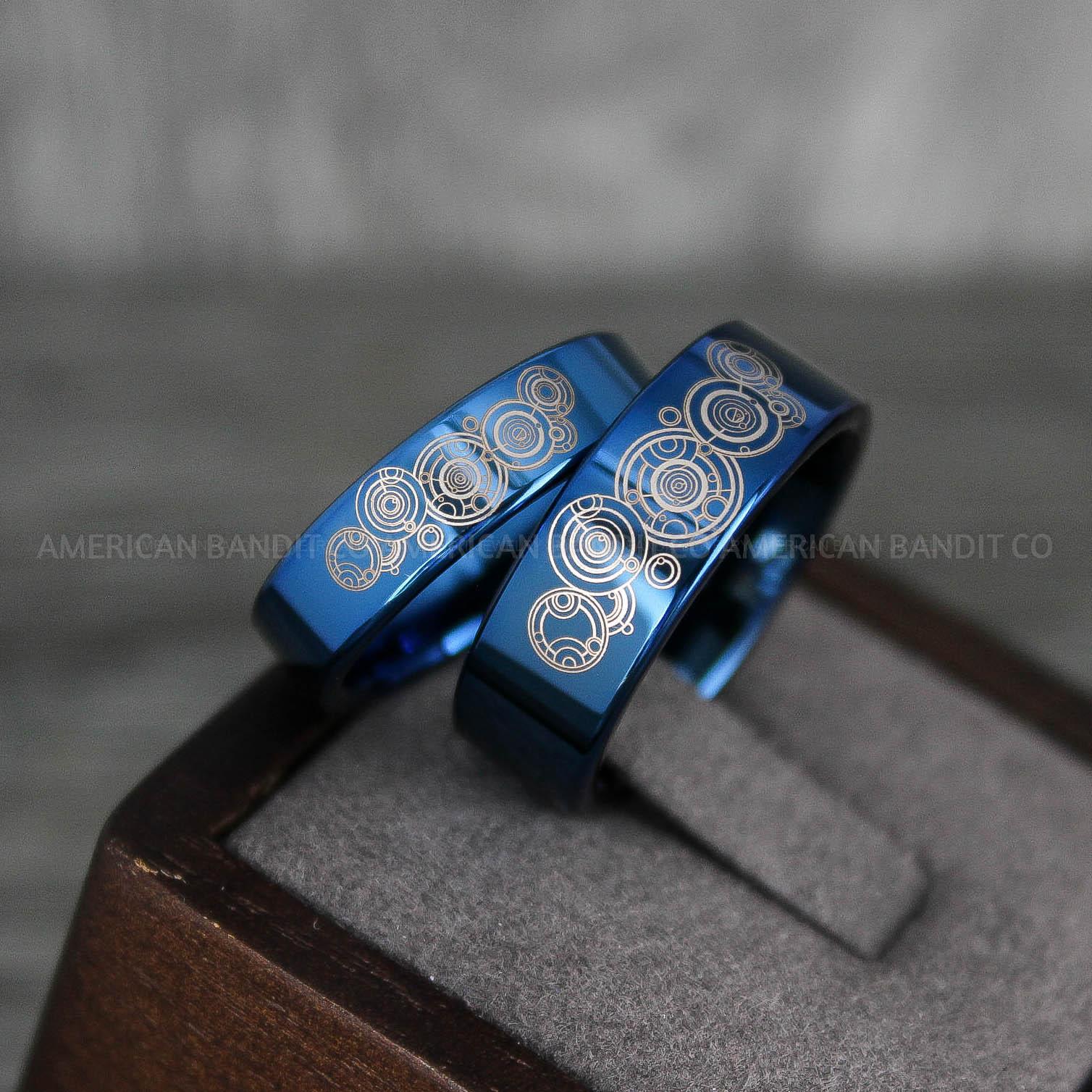 IMG_7528 Dr Who Rings, Dr Who Wedding Rings, Dr Who Jewelry, Gallifreyan Rings, Gallifreyan Wedding Rings, Gallifreyan Wedding Bands, Gallifreyan Jewelry - Image 1
