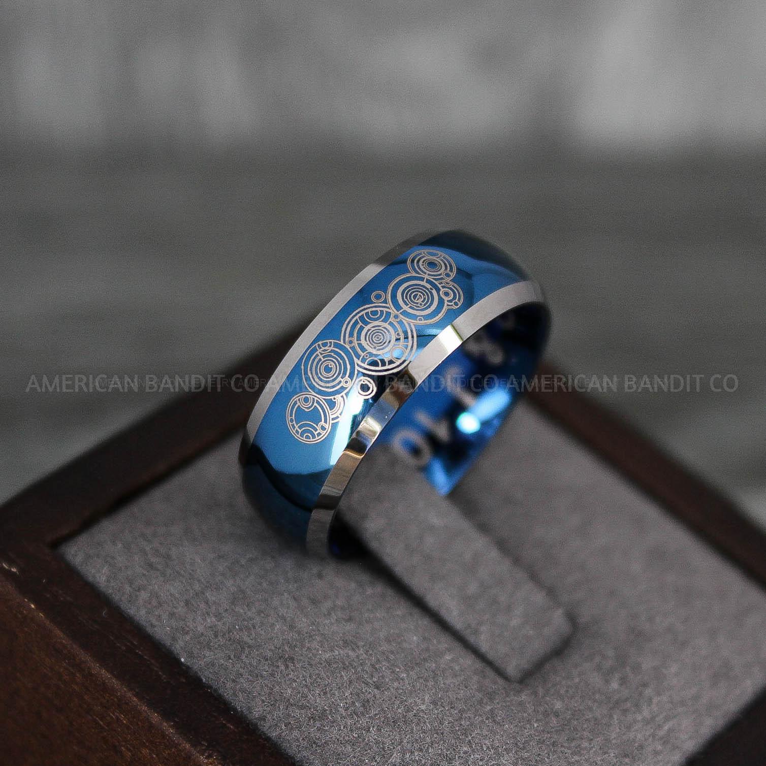 IMG_7529 Dr Who Rings, Dr Who Wedding Rings, Dr Who Jewelry, Gallifreyan Rings, Gallifreyan Wedding Rings, Gallifreyan Wedding Bands, Gallifreyan Jewelry - Image 1