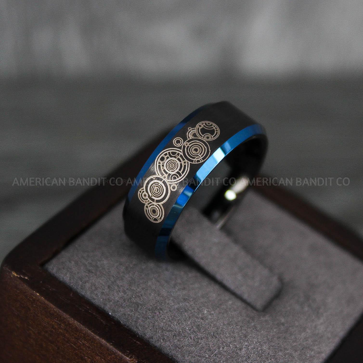 IMG_7532 Dr Who Rings, Dr Who Wedding Rings, Dr Who Jewelry, Gallifreyan Rings, Gallifreyan Wedding Rings, Gallifreyan Wedding Bands, Gallifreyan Jewelry - Image 1