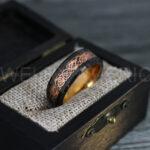 Vikings Ring, Dragon Ring, Dragon Scroll Ring, Vikings Wedding Band, Black Wedding Band