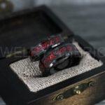 Vikings Rings, Dragon Rings, Dragon Scroll Rings, Vikings Wedding Bands, Black Wedding Bands - Image 2