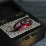 Vikings Ring, Dragon Ring, Dragon Scroll Ring, Vikings Wedding Band, Black Wedding Band