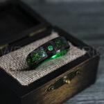 Vikings Ring, Dragon Ring, Dragon Scroll Ring, Vikings Wedding Band, Black Wedding Band