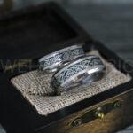 Vikings Ring, Dragon Ring, Dragon Scroll Ring, Vikings Wedding Band, Silver Wedding Band - Image 4
