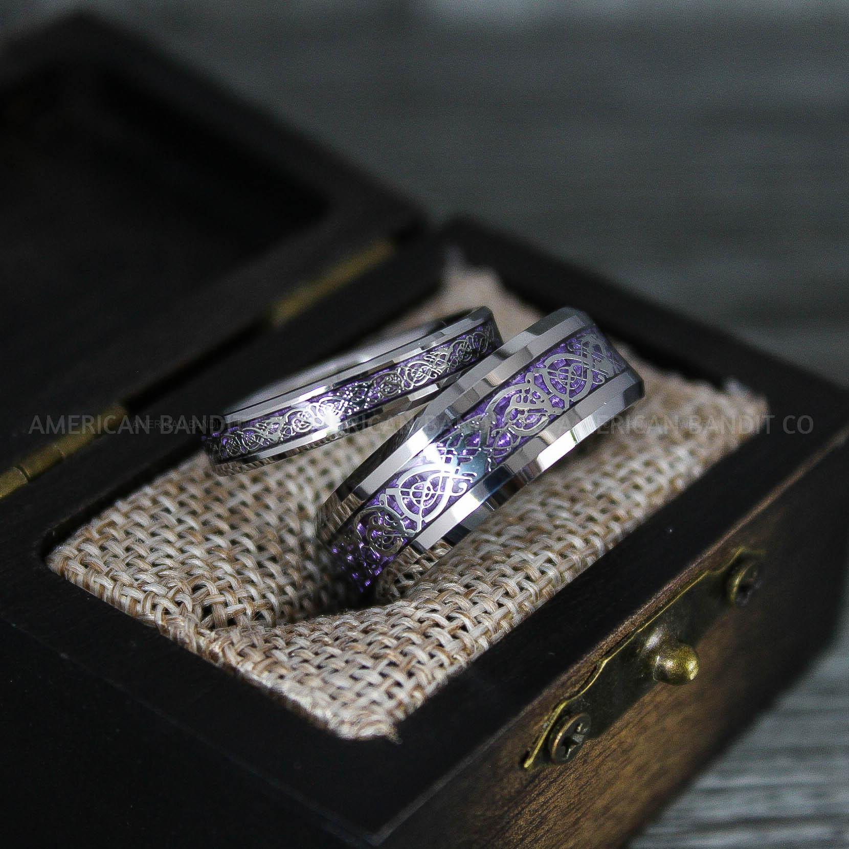 IMG_7569 Vikings Rings, Dragon Rings, Dragon Scroll Rings, Vikings Wedding Bands, Silver Wedding Bands - Image 1