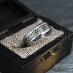 Vikings Rings, Dragon Rings, Dragon Scroll Rings, Vikings Wedding Bands, Silver Wedding Bands - Image 2